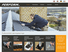 Tablet Screenshot of perform.dk